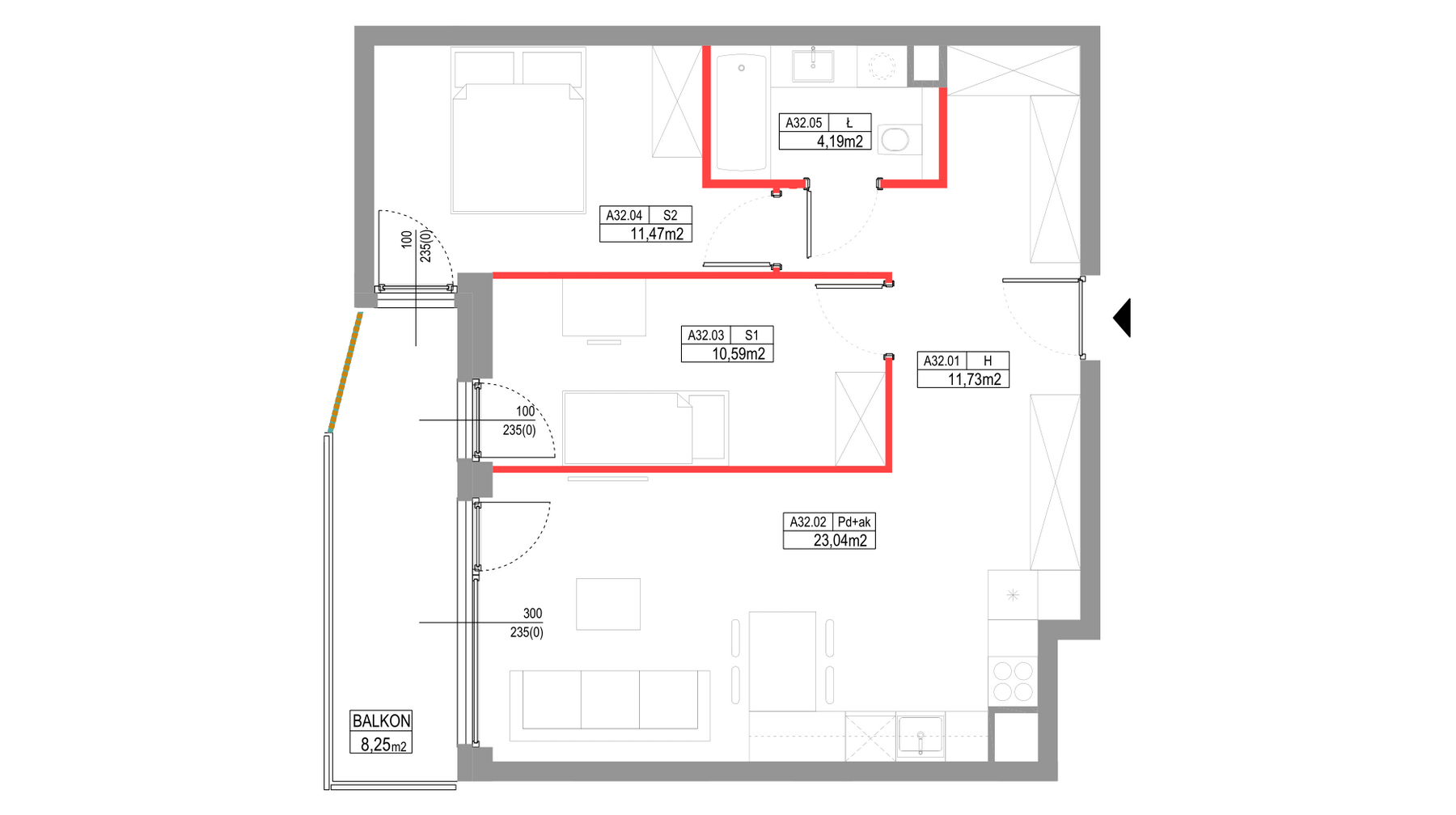 apartment no A032